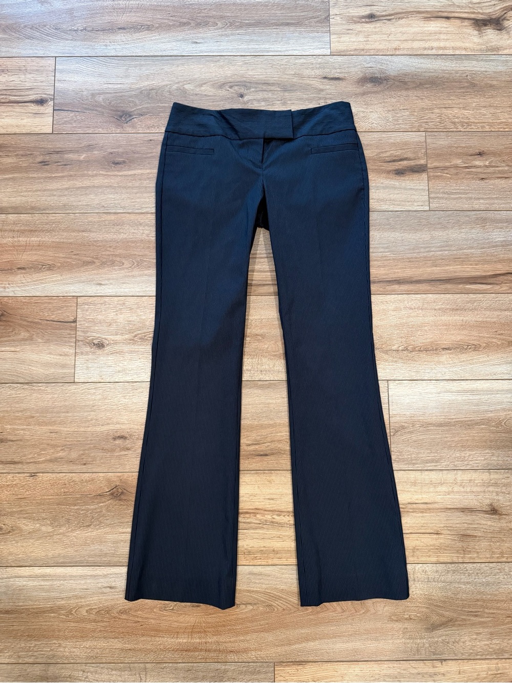 The Limited Low Rise Bootcut Pin Stripe Trousers Size 4 Exact Stretch Y2K